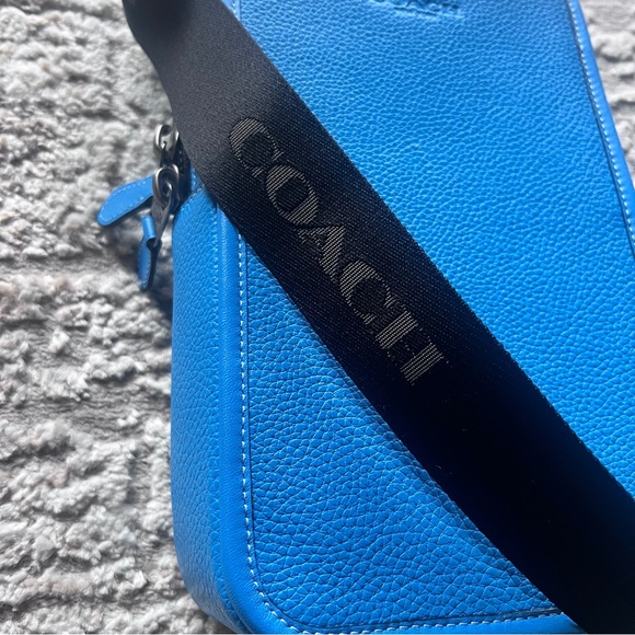 Coach Sullivan Pack Crossbody Mens Bag Electric Blue - Picture 8 of 10
